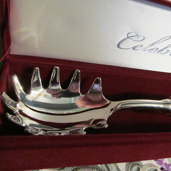 Lead Crystal Stainless Steel Pasta Server +24% lead crystal - Picture 5 of 16